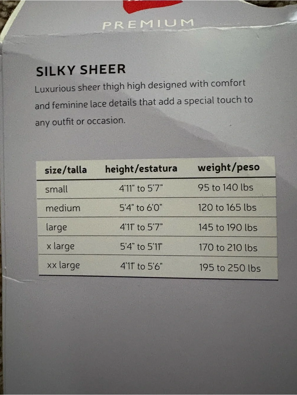 Hanes sheer 20